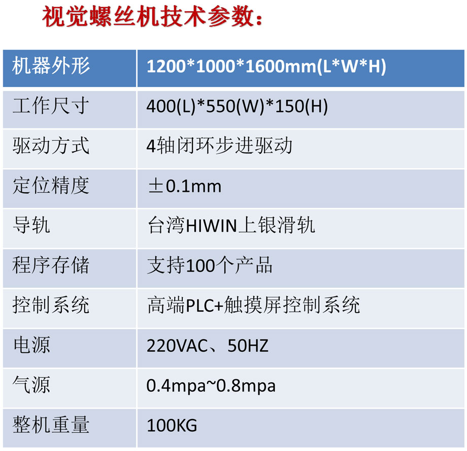 视觉落地式锁螺丝机